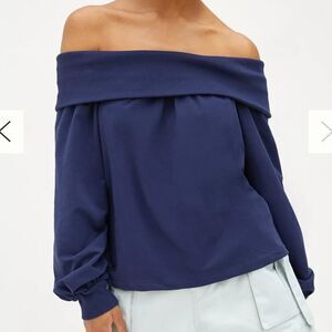 Maeve Anthropologie Off-The-Shoulder Pullover Small